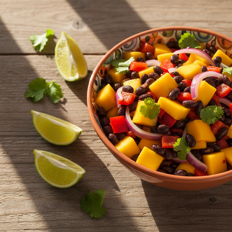 Spicy Mango and Black Bean Salsa hero image