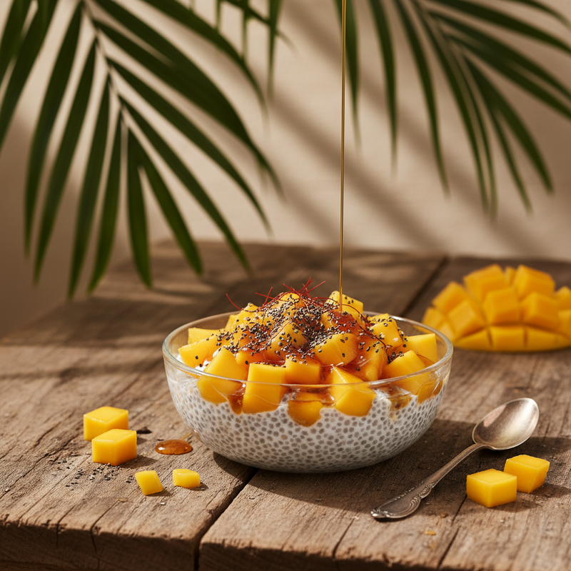 Spicy Mango Coconut Chia Pudding hero image